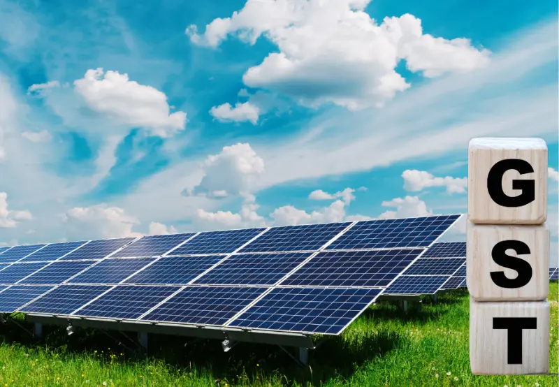 GST Slashed to 5% on Solar Equipment in India