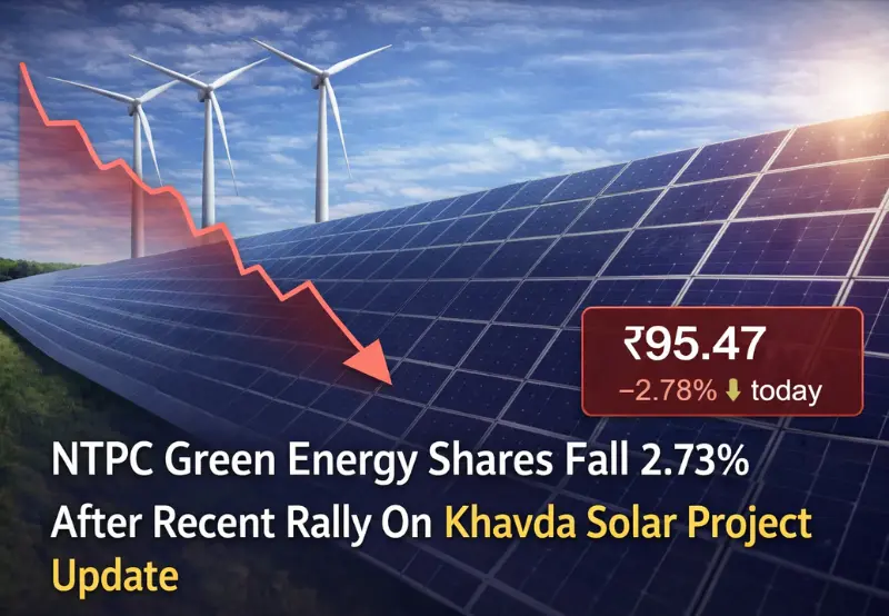 NTPC Green Energy Shares Fall 2.73% to ₹95.47 After Recent Rally